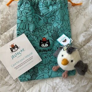 Jellycat Chip Seagull Bag Charm with Dust Bag - UK Exclusive